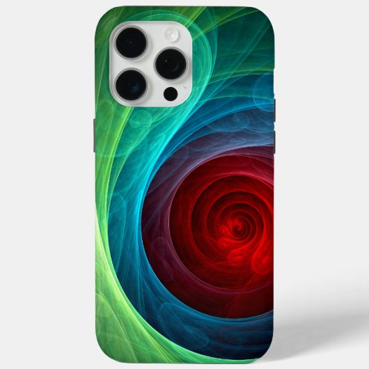 レッドストームフローラモダン抽象芸術アートカラーパターン Case-Mate iPhoneケース (裏面)