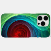レッドストームフローラモダン抽象芸術アートカラーパターン Case-Mate iPhoneケース (裏面 (横))
