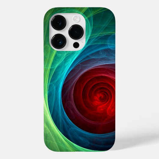 レッドストームフローラモダン抽象芸術アートカラーパターン Case-Mate iPhoneケース (裏面)