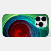 レッドストームフローラモダン抽象芸術アートカラーパターン Case-Mate iPhoneケース (裏面 (横))