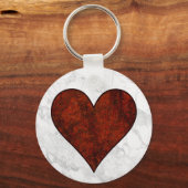 レッドストーンハート キーホルダー (正面)