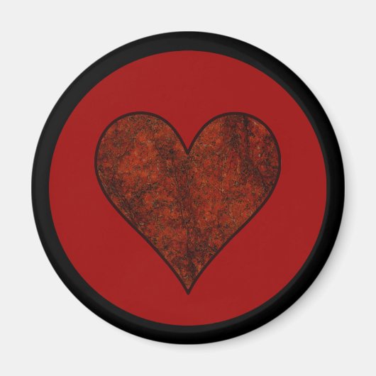 レッドストーンハート マグネット (正面)