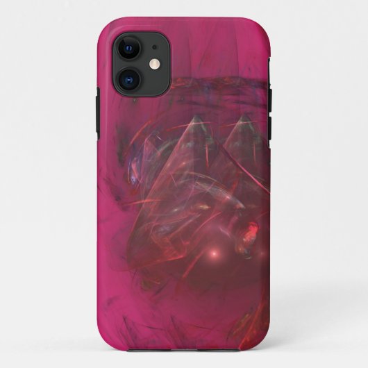 レッドストーン結晶抽象芸術アートケース Case-Mate iPhoneケース (裏面)