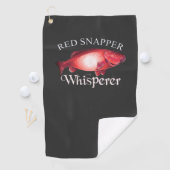 レッドスナッパーウィスパーラーダーク魚釣りタオル ゴルフタオル (インサイチュ)