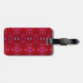 レッドスナップドラゴンイカットも ラゲッジタグ (裏面横)