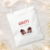 レッドスニーカー赤ちゃんシャワー好意バッグトリートサック フェイバーバッグ (クリップ留めされた状態)