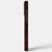 レッドスネークシキンレザープリントエンボスモノグラム Case-Mate iPhoneケース (裏面 / 左)