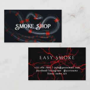 レッドスネークスモークショップVape名刺 名刺
