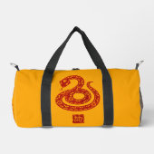 レッドスネーク紙カットアウトスタイルジムDB ダッフルバッグ (正面)