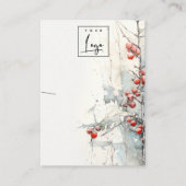 レッドスノーウィンターベリーのロゴネックレスホルダー 名刺 (正面)