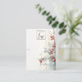 レッドスノーウィンターベリーのロゴネックレスホルダー 名刺 (スタンド正面)