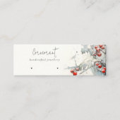 レッドスノーウィンターベリーバスケループスタッドホルダー スキニー名刺 (正面)