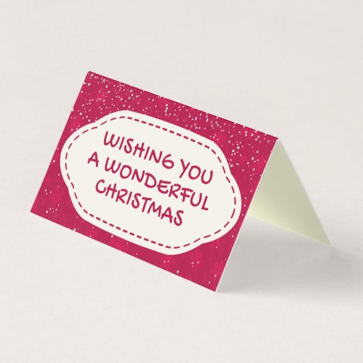 レッドスノーデザイン25パッククリスマスカード (正面)