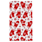 レッドスノーフレークのミッテンスクリスマス スモールペーパーバッグ (裏面)