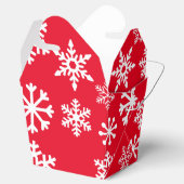 レッドスノーフレーククッキーのクリスマスボックス フェイバーボックス (オープン)