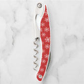 レッドスノーフレークコルク ソムリエナイフ (正面)