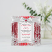 レッドスノーフレークシルバーボウ冬ワンダーランドパーティー 招待状 (スタンド正面)