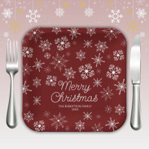 レッドスノーフレークスクリスマスパーティー