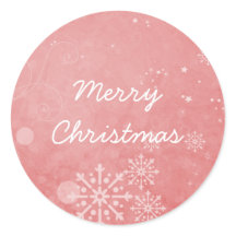 レッドスノーフレークスワーズホリデースティッカー