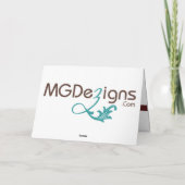 レッドスノーフレークビジネスサンキューカード サンキューカード (裏面)