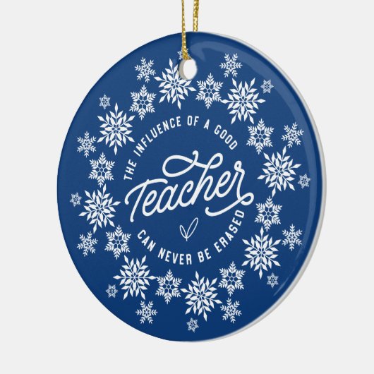 レッドスノーフレーク先生クリスマスオーナメント セラミックオーナメント (左)