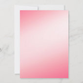 レッドスノーフレーク結婚式招待状 招待状 (裏面)