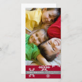 レッドスノーフレーク4x6フォトカード シーズンカード (正面/裏面)