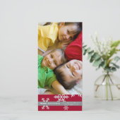 レッドスノーフレーク4x6フォトカード シーズンカード (スタンド正面)