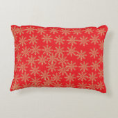 レッドスノーフレーク・クリスマス アクセントクッション (裏面)
