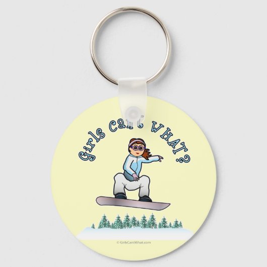 レッドスノーボーダー キーホルダー (正面)