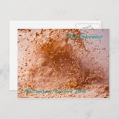 レッドスパアウター泥ポットアットイエローストーン国立公園 ポストカード (正面/裏面)