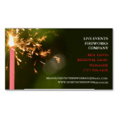 レッドスパーカーズ7月4日ストア販売花火 マグネット名刺 (正面)