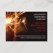 レッドスパーカー7月4日店舗販売花火 名刺 (正面)