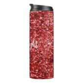 レッドスパークルグリッター タンブラー (回転右)