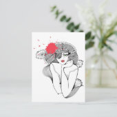 レッドスプラッシュガール ポストカード (スタンド正面)