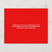 レッドスペシャルオファー割引あなたのロゴ&QRコード チラシ (裏面)