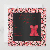 レッドスポットコルセットバチェロレッテ 招待状 (裏面)