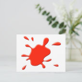 レッドスポロ絵を描ッッジ ポストカード (スタンド正面)