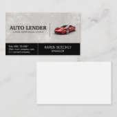 レッドスポーツカード | 自動サービス 名刺 (正面/裏面)