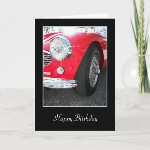 レッドスポーツカー誕生日 カード