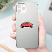 レッドスポーツカー シール (スマートフォン)