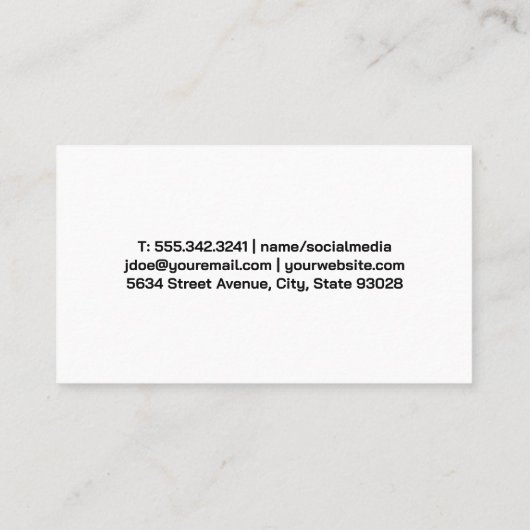 レッドスポーツカー | ピストンギア 名刺 (裏面)