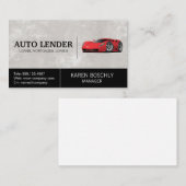 レッドスポーツカー | 自動車産業 名刺 (正面/裏面)