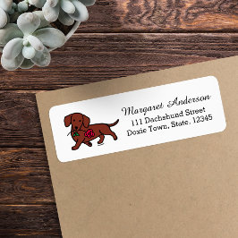 レッドスムースヘアダシュントバラ ラベル