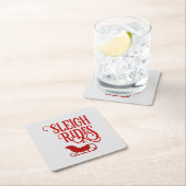 レッドスレイライドホリデー スクエアペーパーコースター (インサイチュ)