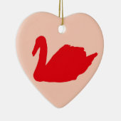 レッドスワンオーナメント セラミックオーナメント (右)