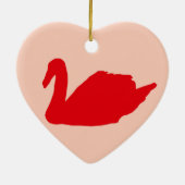 レッドスワンオーナメント セラミックオーナメント (裏面)