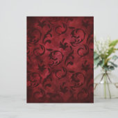 レッドスワーズスクラパターン（の模様が）あるップブック紙 (スタンド正面)