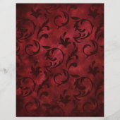 レッドスワーズスクラパターン（の模様が）あるップブック紙 (裏面)