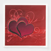 レッドスワーズ&ハート紙ナプキンズラブロマンス (正面)